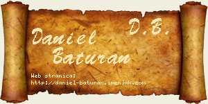 Daniel Baturan vizit kartica